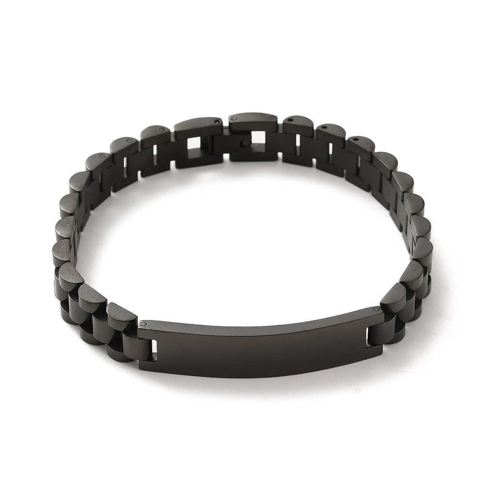 Black link bracelet