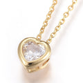 Clear Heart Necklace